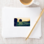 Étiquettes de adresse de poste de clôture de terra (En situation)