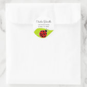 Étiquettes de adresse de Red Ladybug (Sac)