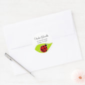 Étiquettes de adresse de Red Ladybug (Enveloppe)