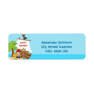 Étiquettes de adresse de retour d'anniversaire de