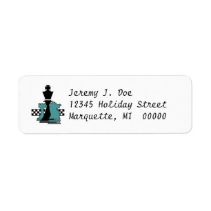 Étiquettes de adresse de retour de joueur de