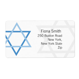 Étiquettes de adresse de retour de Mitzvah de