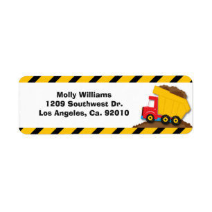 Étiquettes de adresse de retour de partie de