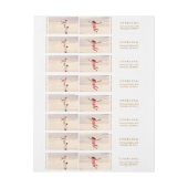 Étiquettes de adresse de retour de vacances de (Feuille)