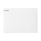 Étiquettes de adresse de retour fait sur commande (Devant)