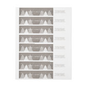 Étiquettes de adresse de retour rustiques d'arbres (Feuille)