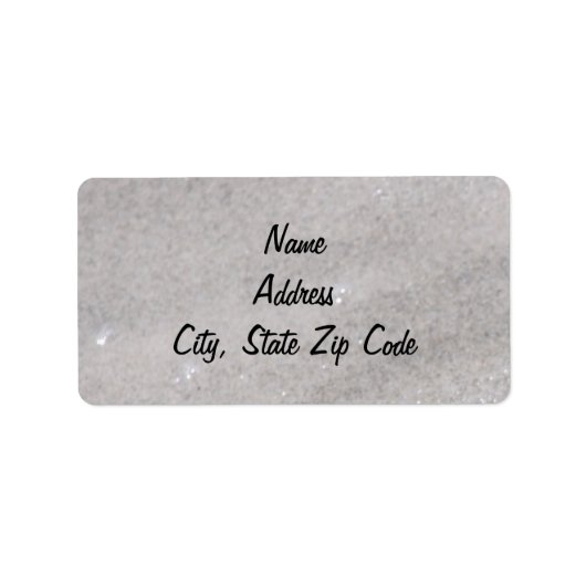 Étiquettes de adresse de sable (Devant)