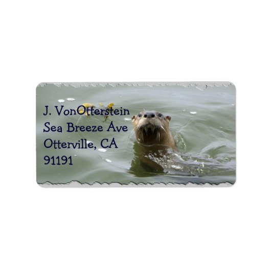 Étiquettes de adresse de Sea Otter (Devant)