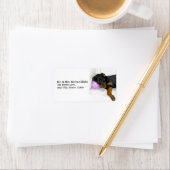 Étiquettes de adresse de Sleepy Rottweiler (En situation)