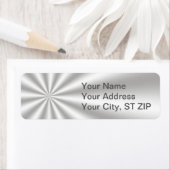 Étiquettes de adresse de Starburst Argent (En situation)