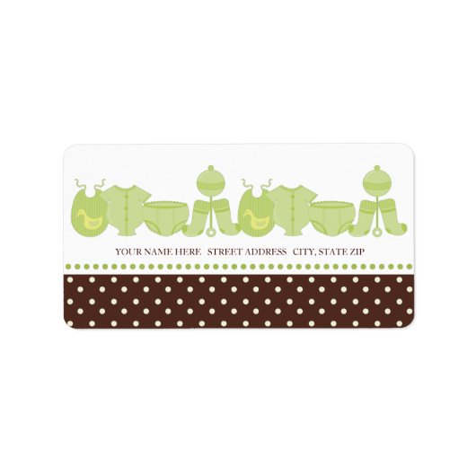 Étiquettes de adresse de Stuff pour bébé (Devant)