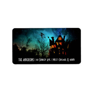 Étiquettes de adresse de thème Halloween