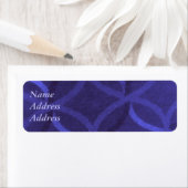 Étiquettes de adresse de tourbillon violet (En situation)