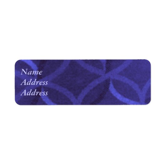 Étiquettes de adresse de tourbillon violet (Devant)