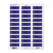 Étiquettes de adresse de tourbillon violet (Feuille entière)