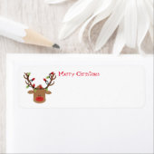 Étiquettes de adresse de vacances (En situation)