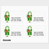 Étiquettes de adresse de vacances (Feuille)