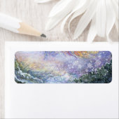 Étiquettes de adresse de vacances (En situation)