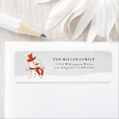 Étiquettes de adresse de vacances/Noël de mignonne (En situation)