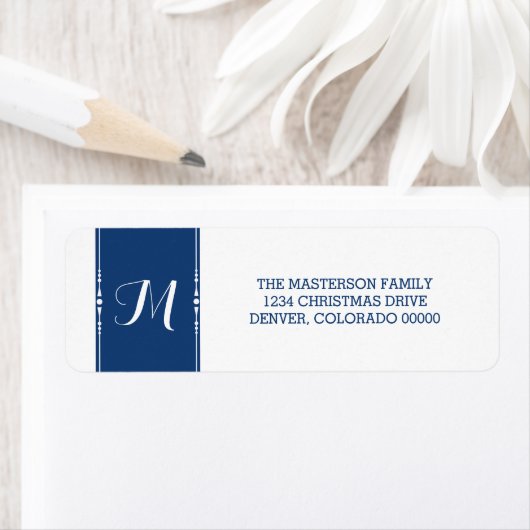 Étiquettes de adresse de vacances tout simplement (En situation)