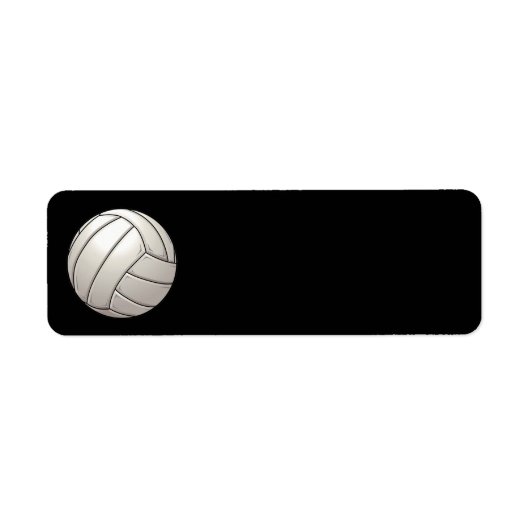 Étiquettes de adresse de volley-ball (Devant)