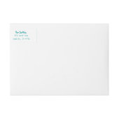 étiquettes de adresse d'écriture personnalisés de (Devant)