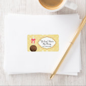 Étiquettes de adresse d'emballage de pâtisseries (En situation)