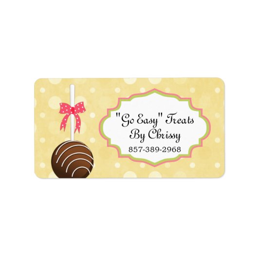 Étiquettes de adresse d'emballage de pâtisseries (Devant)