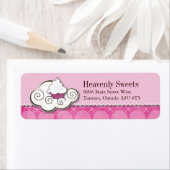 Étiquettes de adresse d'entreprise Cupcake (En situation)