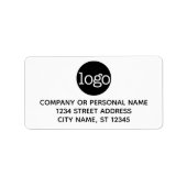 Étiquettes de adresse d'entreprise de base avec lo (Devant)