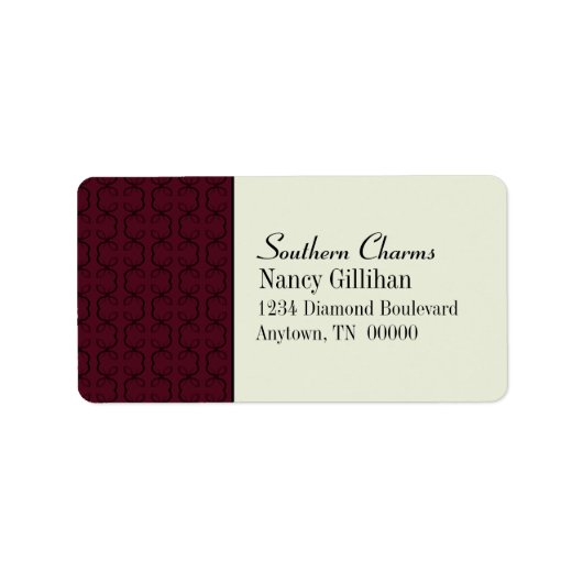 Étiquettes de adresse des lignes de pays (Devant)