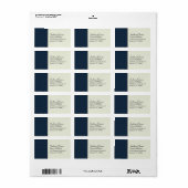 Étiquettes de adresse des lignes de pays (Feuille entière)