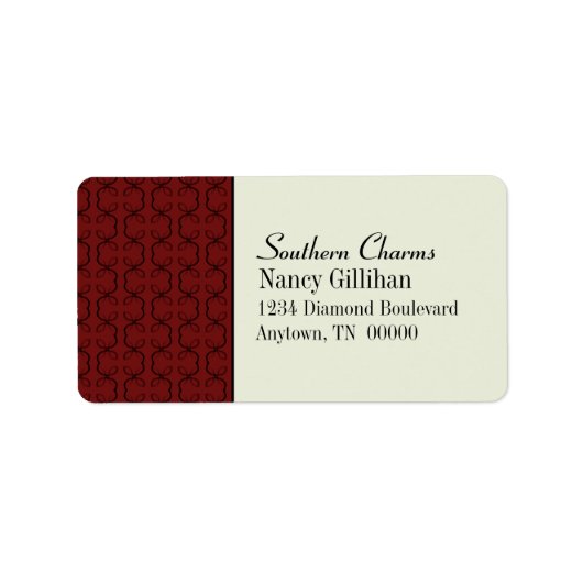 Étiquettes de adresse des lignes de pays (Devant)