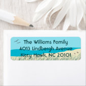 Étiquettes de adresse des mers des dunes (En situation)