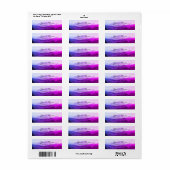 Étiquettes de adresse des Montagnes Violettes (Feuille entière)
