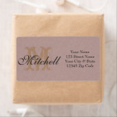 Étiquettes de adresse d'expédition blush personnal (En situation)