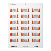 Étiquettes de adresse d'Halloween/Jack-o-Lanterns (Feuille entière)