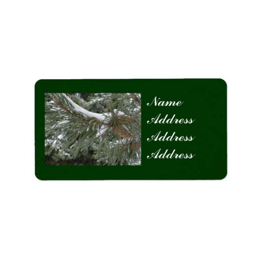Étiquettes de adresse d'hiver (Devant)