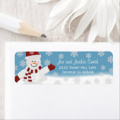 Étiquettes de adresse d'hiver (En situation)