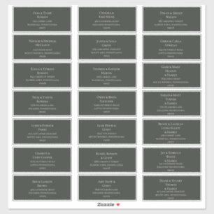 Étiquettes de adresse d'hôtes Dark Green