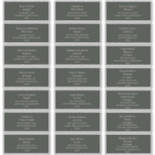 Étiquettes de adresse d'hôtes Dark Green (Devant)