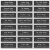 Étiquettes de adresse d'hôtes individuels blancs m (Devant)