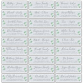 Étiquettes de adresse d'hôtes Mariages bleus perso (Devant)