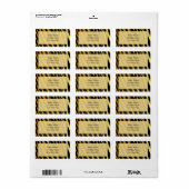 Étiquettes de adresse d'impression Tiger (Feuille entière)