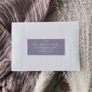 Étiquettes de adresse d'invités Mariage de la feui