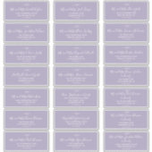 Étiquettes de adresse d'invités Mariage de la feui (Devant)