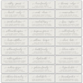 Étiquettes de adresse d'invités Mariages personnal (Devant)