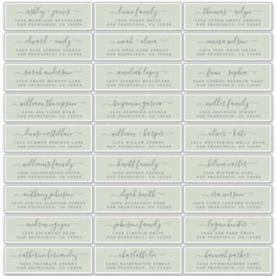 Étiquettes de adresse d'invités Mariages personnal
