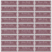Étiquettes de adresse d'invités Mariages personnal (Devant)