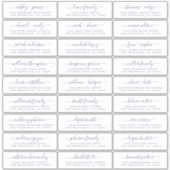 Étiquettes de adresse d'invités Mariages personnal (Devant)